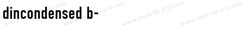 dincondensed b字体转换